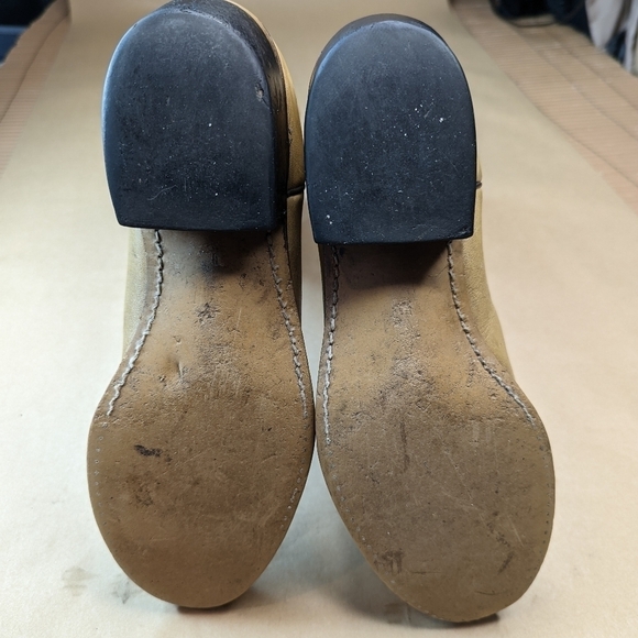 Acme Marble Biege Leather Buckaroo Cowboy Boots Men's Size 9D Style 4612 Made in - Picture 9 of 9